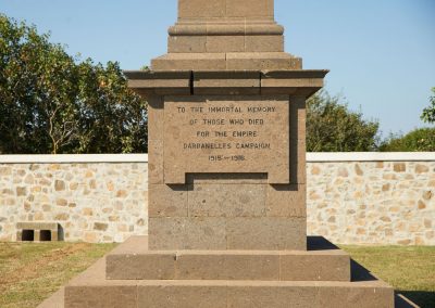 British monument to the dead of the Gallipoli campaign
